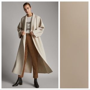 massimo dutti cream coat